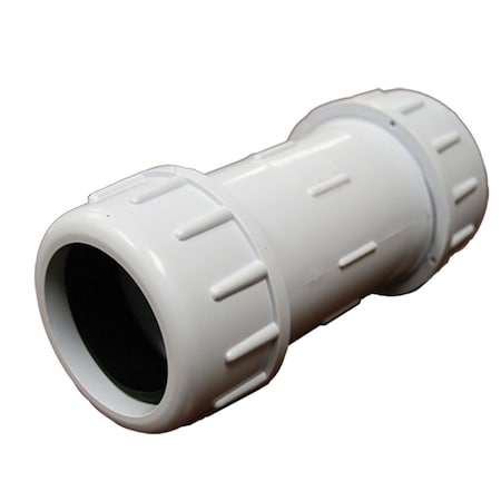 Jones Stephens 1/2in. PVC Compression Coupling C12050